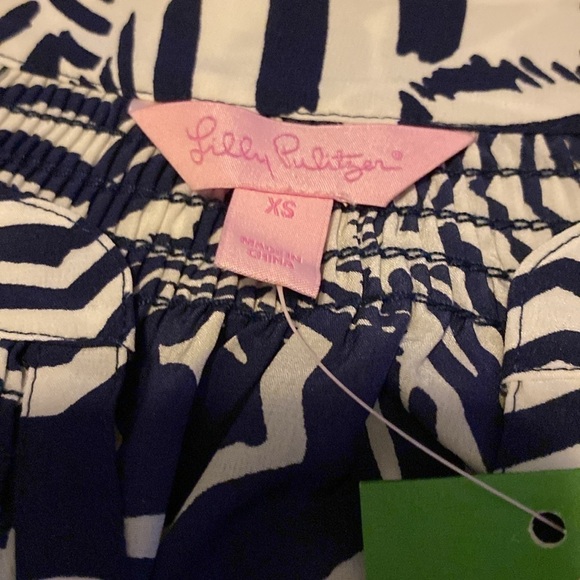 Lilly Pulitzer oh cabana boy blouse size xs - Picture 2 of 8
